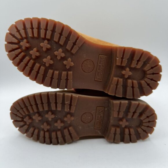 Timberland Womens 6.5W Teddy Fleece Fold-Down Wheat Waterproof Leather Boots - Picture 15 of 16